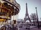 Carousel with the Eiffel tower in the background Poster Print by Assaf Frank - Item # VARPDXAF20120313097C08
